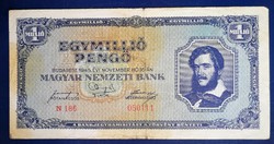 Magyarország 1 millió Pengő 1945 VG+