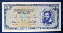 Magyarország 1 millió Pengő 1945 VF+