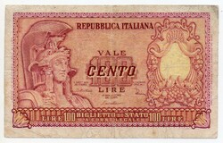 Olaszország 100 olasz Lira, 1951