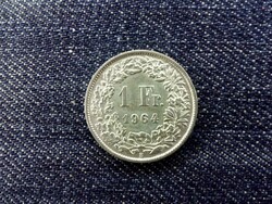 Svájc .835 ezüst 1 Frank 1964 B (id13945)