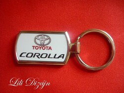 Toyota corolla metal keychain