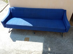 Mid century design sofa with reclining bed