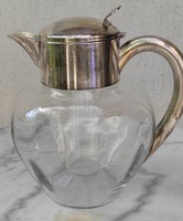 Beautiful silver-plated master wedding jug, decanter lemonade, wine decanter. Video too!