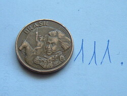Brazil brasil 10 centavos 1998 brass plated steel, pedro bust 111.