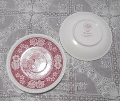 English faience saucer - white edged