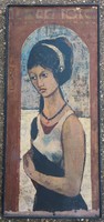 Béla Czene: girl with a necklace