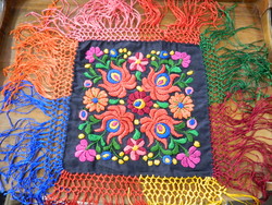Richly embroidered matyo tablecloth