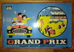 Retro grand prix board game electric car game