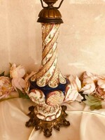 Wilhelm Schiller & Son Majolica table lamp