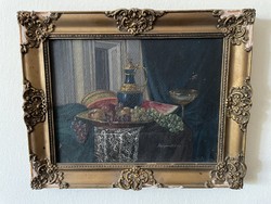 Reinprecht Károly asztali csendélet festmény