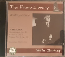 WALTER GIESEKING  SCHUMANNT ZONGORÁZIK     CD