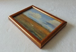 Antique gilded small picture frame