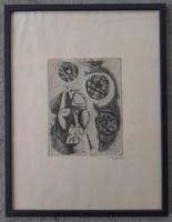 Gyula Hincz (1904-1986) etching