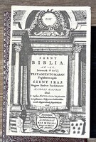 M. Tótfalusi Kis Miklós aranyas bibliája hasonmás kiadás, fakszimile