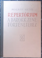 Antal Molnár: repertoire for the history of baroque music