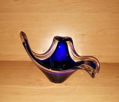 Muranoi kék üveg tál (sz)