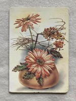 Dombornyomott Virágos képeslap