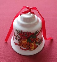 Karácsonyi német porcelán harang csengő