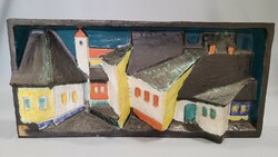 Csekovszky Árpád kerámia, 3D falikép (1931-1997 Szentendre)