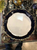 Zsolnay pompadur centerpiece, offering porcelain bowl, 24 cm.
