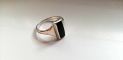 Ónix köves ezüst gyűrű