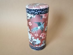 Cha cult oriental pattern tea box in metal box