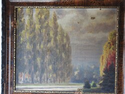 Ancient Oil / Canvas Painting by Unknown Artist - Signed