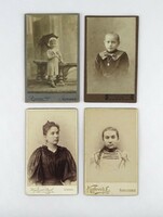 1J029 Régi vegyes női és gyermek vizitkártya csomag 4 darab SZEGED