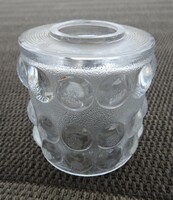Mid Century vastag buborékos mintás üveg lámpa búra