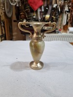 Ónix betétes váza