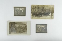 1J009 Antik I. világháborús katonai fotográfia csoportkép 4 darab