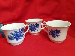 Német,Germany Arzberg Carl Schumann Bavaria Kék Rózsa Mintás Porcelán Csésze,Pohár,Bögre,Csésze.