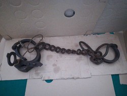 Antique wrought iron shackle