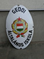 KÁDÁR GEDOI  ZOMÁNCTÁBLA ÁLTALÁNOS ISKOLA ZOMÁNC TÁBLA