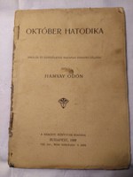 Hamvay Ödön: Október hatodika Bp. Nemzeti Könyvtár kiadása 1909.