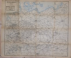 1939. Railway map of Germany and Europe