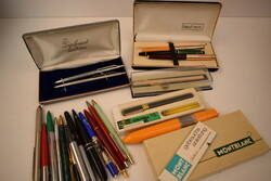 Old pens / rotring / pelican / ballpoint pen / fountain pen / diplomat / retro mont blanc box