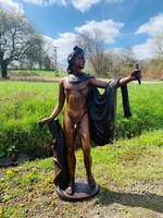 Apolló mitológiai műalkotás - bronz szobor