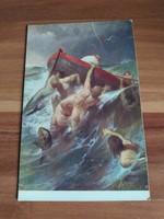 Antik művész képeslap, Benczúr: Ember küzdj