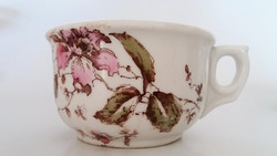 Régi komacsésze vastagfalú porcelán bögre virágos csésze