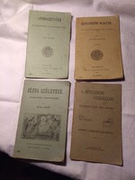 4 db karácsonyi pásztorjáték füzet 1902, 1907, 1916.