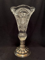 Huge size vase with silver base 42cm !!!