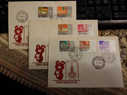 1980 Moscow Olympics commemorative stamp misa teddy bear