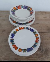 Beautiful villeroy & boch acapulco bird pigeon plate set plate flat collector