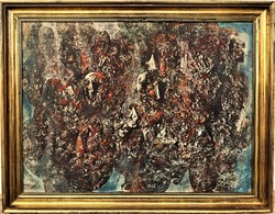 Jenő Keleti Id. (1920 - 1998) catharsis 1971 c. Picture gallery painting with original guarantee!
