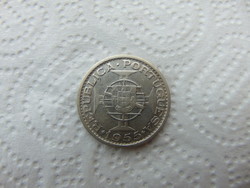 Portugália - Mozambik ezüst 20 escudo 1955 10 gramm