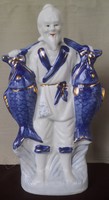 Porcelán kínai halász figura – 677.