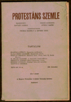 Ravasz László: Protestáns Szemle 1937