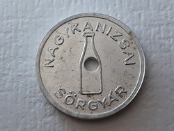 Nagykanizsai Sörgyár Zseton érme - Magyar alumínium N.K.S zseton pénzérme