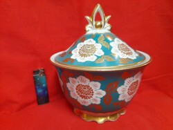 Régi Német,Germany Carl Schumann Arzberg Nagyméretű Porcelán Bonbonier,Asztalközép,Doboz.
